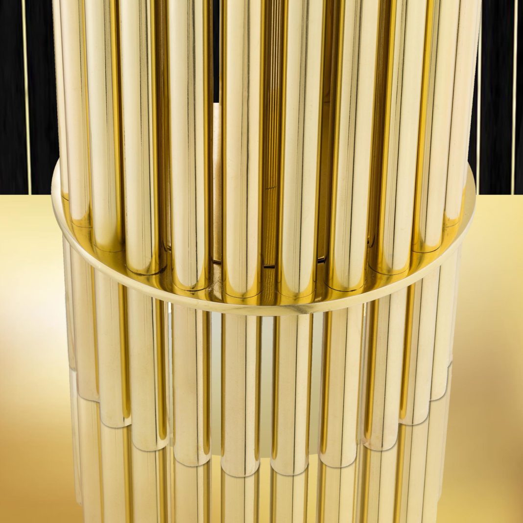 Gold Linear Table Lamp