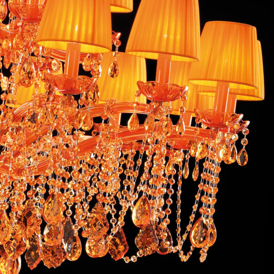Luxury 24 Arm Amber Glass Chandelier Luxury 24 Arm Amber Glass Chandelier