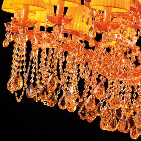 Luxury 24 Arm Amber Glass Chandelier Luxury 24 Arm Amber Glass Chandelier