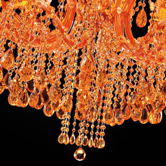 Luxury 24 Arm Amber Glass Chandelier Luxury 24 Arm Amber Glass Chandelier