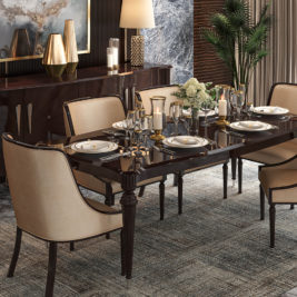 Luxury Exclusive Dining Table And Chairs Set