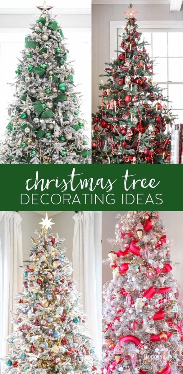 Christmas decor, inspired by charm, 4 decorated trees