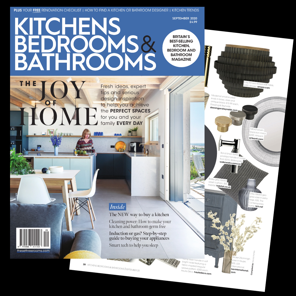 In the press, kitchens bedrooms and bathrooms, product feature, juliettes interiors