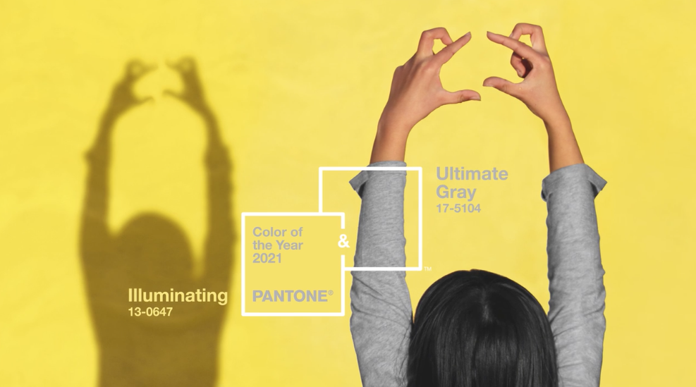 Pantone Colour of the Year 2021, Ultimate Gray and Illuminating Yellow