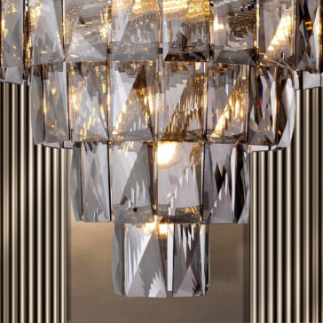 Art Deco Style Smoked Glass Chandelier Art Deco Style Smoked Glass Chandelier