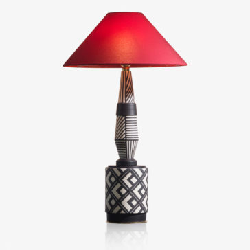 Large Ceramic Geometric Table Lamp Large Ceramic Geometric Table Lamp