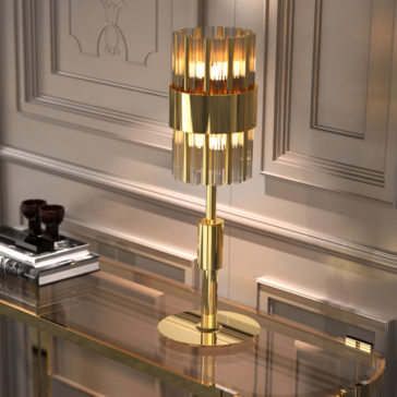 Modern Crystal Table Lamp Modern Gold Plated Crystal Table Lamp