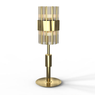 Modern Crystal Table Lamp Modern Gold Plated Crystal Table Lamp