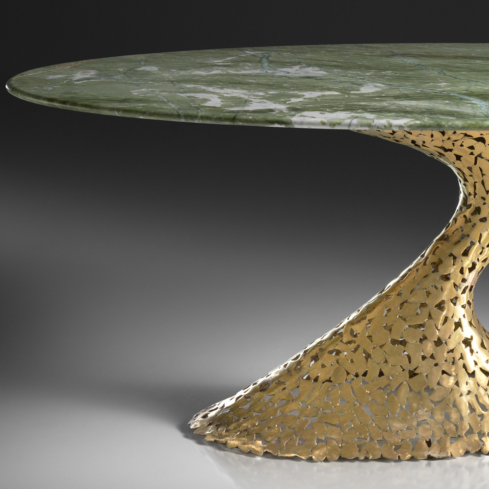 Exclusive Oval Marble Dining Table