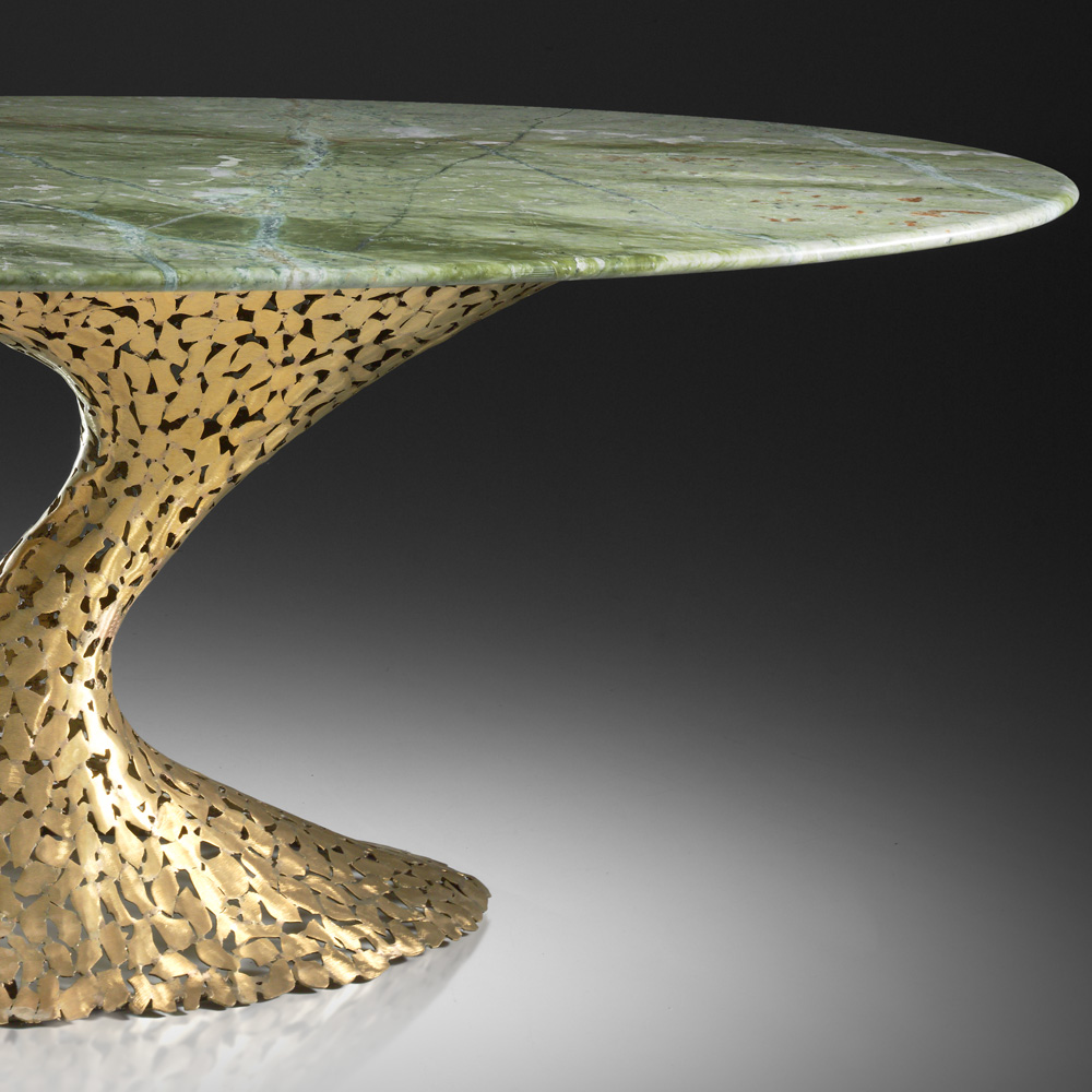 Exclusive Oval Marble Dining Table