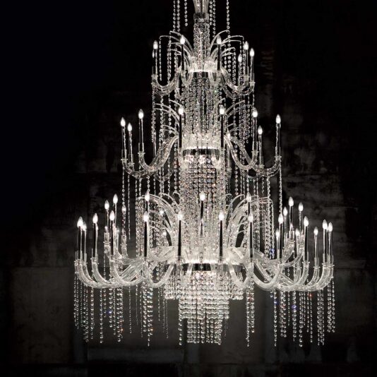 Murano Glass Grand Cascade Chandelier Murano Glass Grand Cascade Chandelier