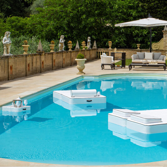 Floating Drinks Cooler Tray With Glasses Floating Drinks Cooler Tray With Glasses