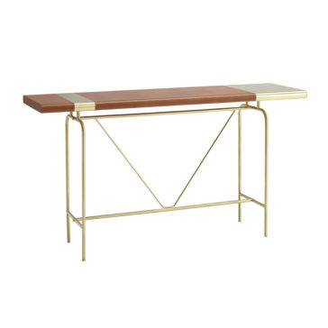 Modern Leather Console Table Modern Leather Console Table