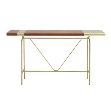 Modern Leather Console Table Modern Leather Console Table
