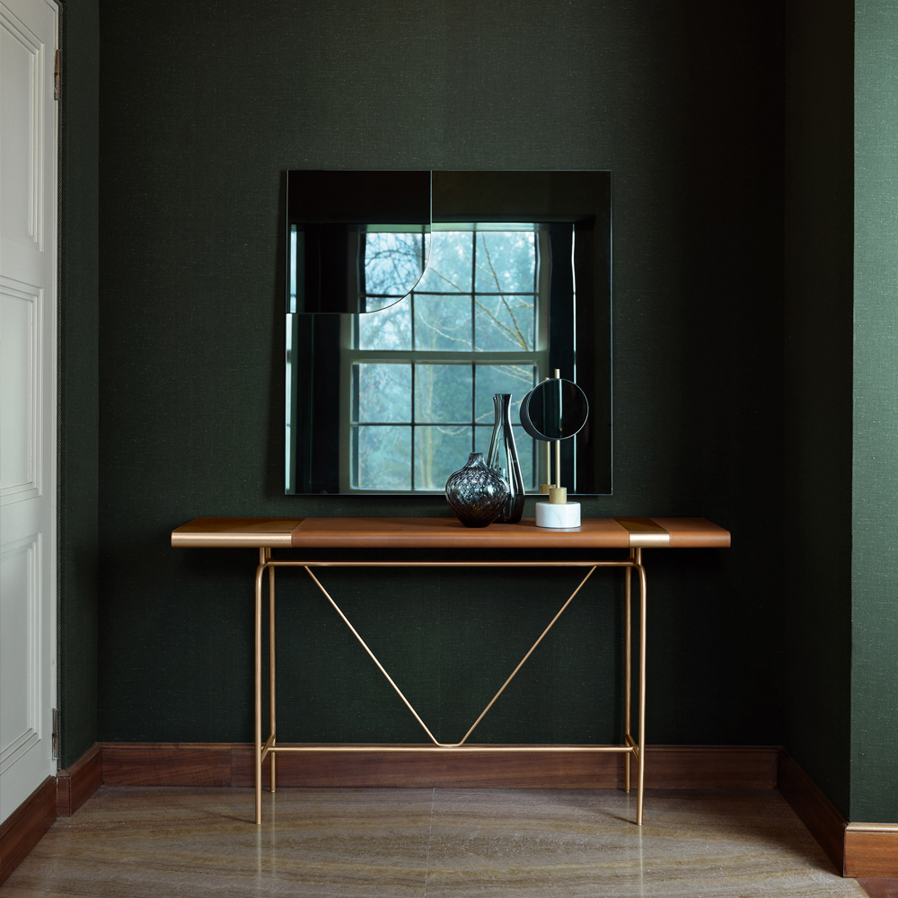 Modern Leather Console Table
