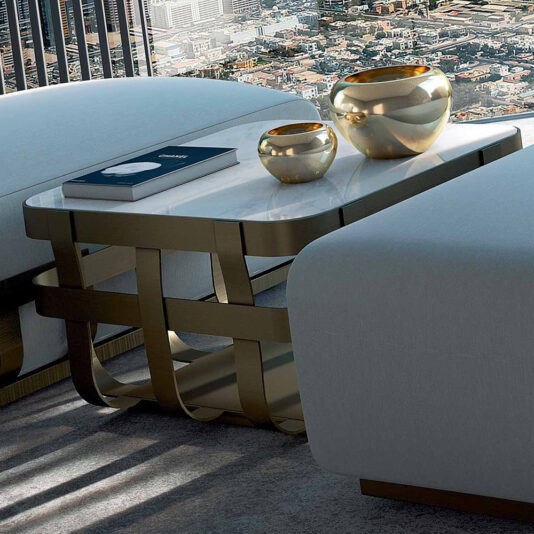 Outdoor Garden Marble Coffee Table