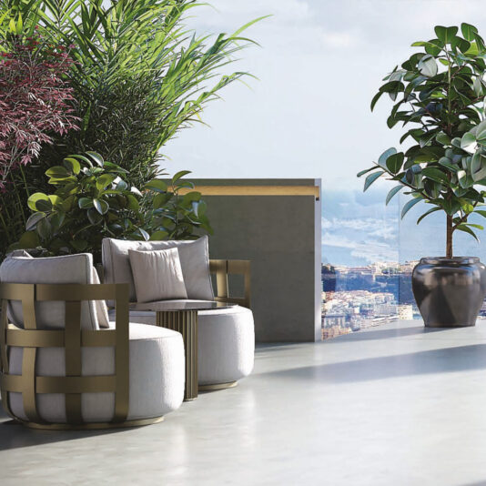 Outdoor Garden Small Round Armchair