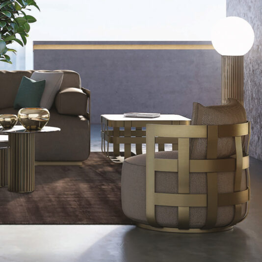 Outdoor Garden Small Round Armchair