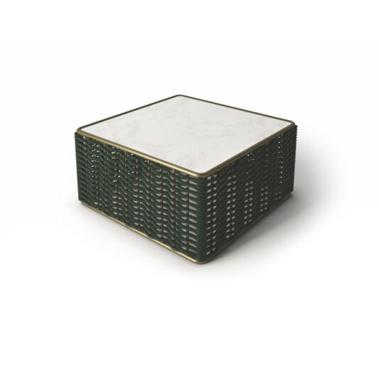 Outdoor Rope Garden Marble Coffee Table