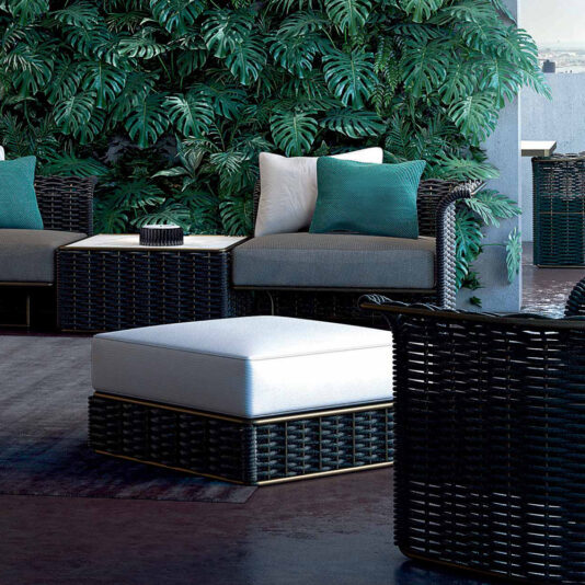 Outdoor Rope Garden Pouffe