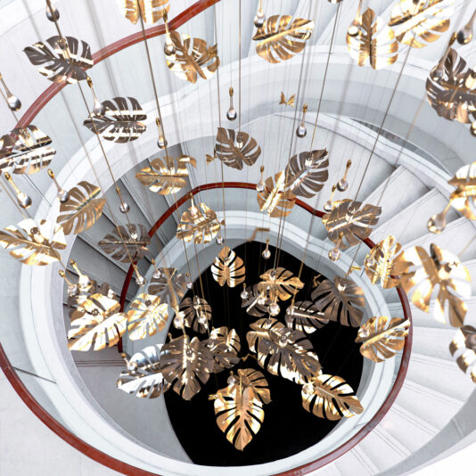 Large Floating Chandelier Inspired By Nature Large Floating Chandelier Inspired By Nature