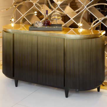 Ombre Gold Leaf Gradient Sideboard Ombre Gold Leaf Gradient Sideboard