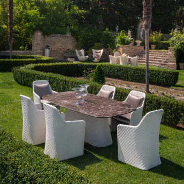 Outdoor Rectangular Marble Dining Furniture Outdoor Rectangular Marble Dining Furniture