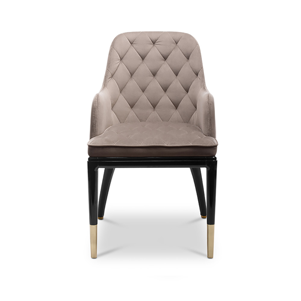 Quilted Velvet Dining Chair
