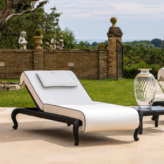 Sun Lounger With Adjustable Head Rest