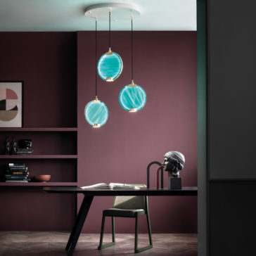 Contemporary Round Spectrum Glass Diffuser Pendant Cluster Contemporary Round Spectrum Glass Diffuser Pendant Cluster