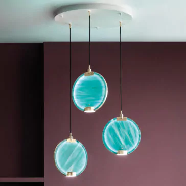 Contemporary Round Spectrum Glass Diffuser Pendant Cluster Contemporary Round Spectrum Glass Diffuser Pendant Cluster