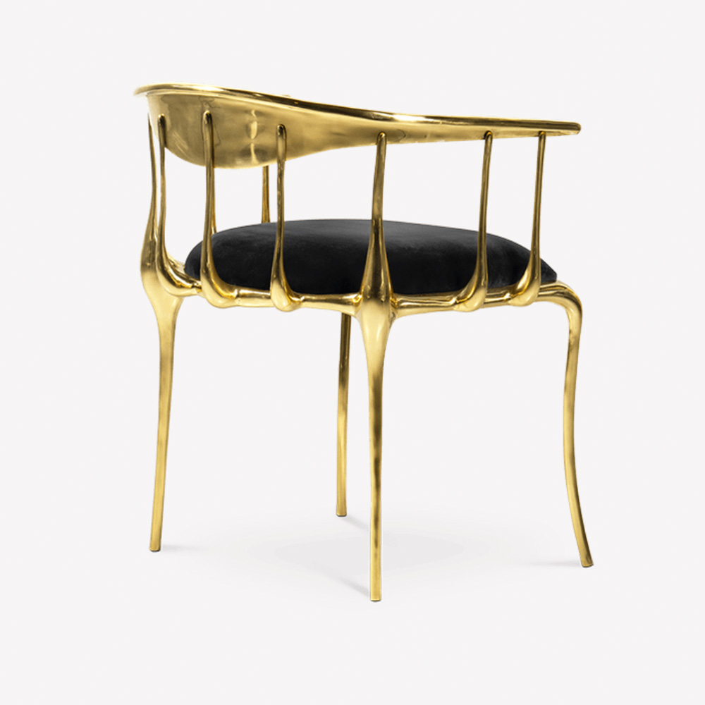 Gold Plated Accent Chair