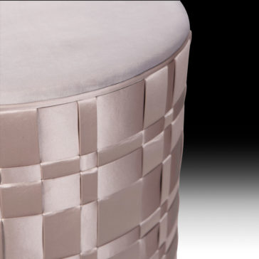 Interlaced Satin Footstool Interlaced Satin Footstool