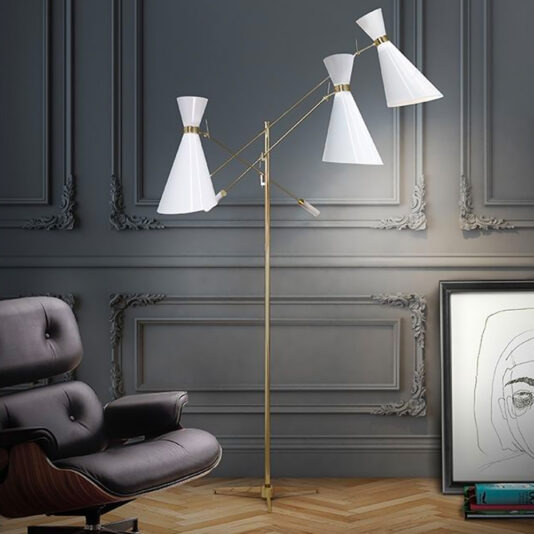 Mid-Century Style Floor Lamp - Juliettes Interiors