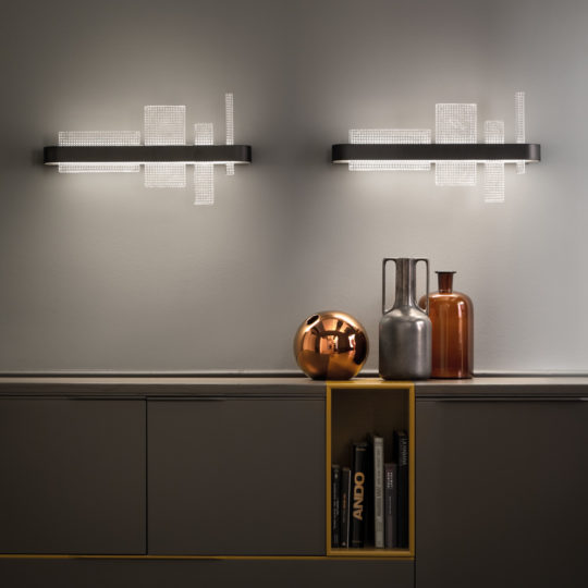 Modern Large Glass Wall Light