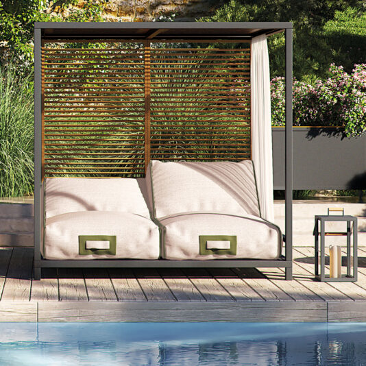 Contemporary Double Garden Day Bed