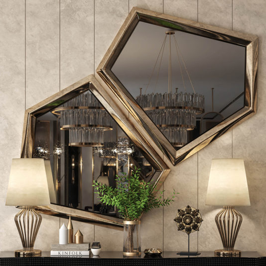 Exclusive Pair Of Art Deco Inspired Mirrors