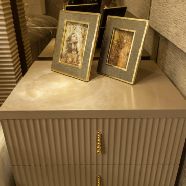Italian Art Deco Inspired 2 Drawer Lacquered Bedside Italian Art Deco Inspired 2 Drawer Lacquered Bedside