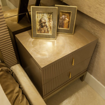 Italian Art Deco Inspired 2 Drawer Lacquered Bedside Italian Art Deco Inspired 2 Drawer Lacquered Bedside