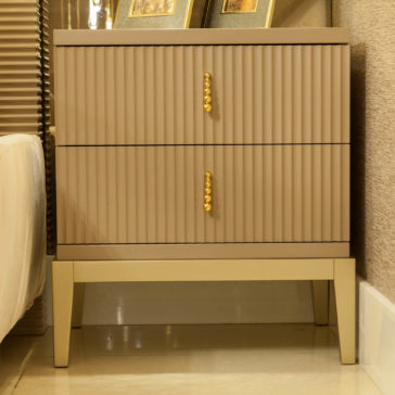 Italian Art Deco Inspired 2 Drawer Lacquered Bedside Italian Art Deco Inspired 2 Drawer Lacquered Bedside