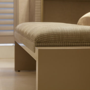 Italian Art Deco Inspired Upholstered Bench Italian Art Deco Inspired Upholstered Bench