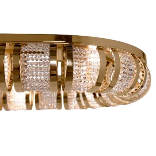 Modern Oval Crystal Chandelier Modern Oval Crystal Chandelier