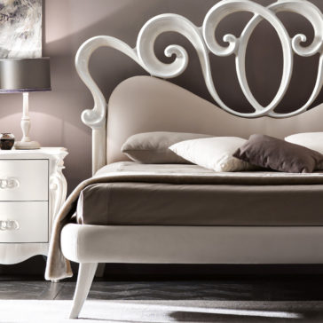 Contemporary Swirl Design Bed Contemporary Swirl Design Bed
