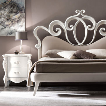 Contemporary Swirl Design Bed Contemporary Swirl Design Bed