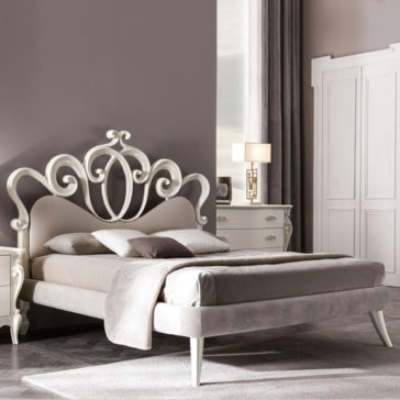 Contemporary Swirl Design Bed Contemporary Swirl Design Bed