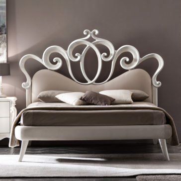 Contemporary Swirl Design Bed Contemporary Swirl Design Bed