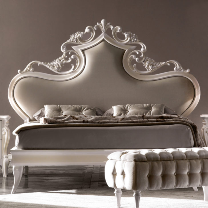 Modern Ornate Carved Bed