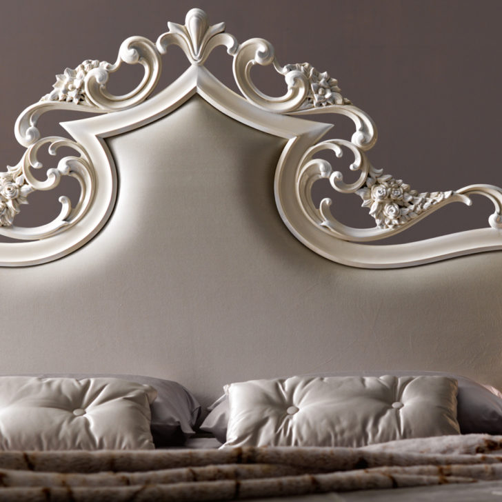 Modern Ornate Carved Bed
