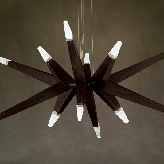 Modern Wenge Wooden Chandelier Modern Wenge Wooden Chandelier