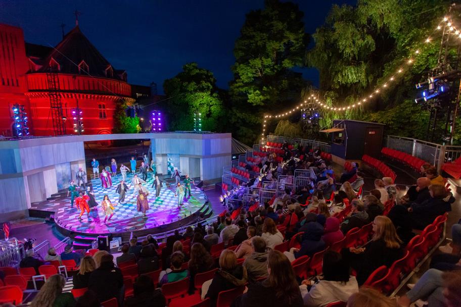 Royal Shakespeare Theatre, outdoor garden stage, Comedy of Errors